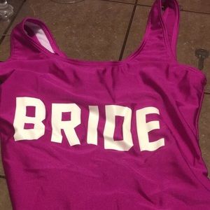 Never worn bride one piece swimsuit